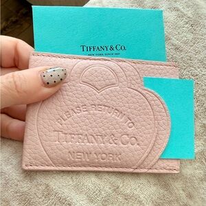Tiffany & Co. Blush Pink Leather Card Case